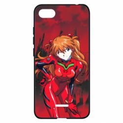 Чехол для Xiaomi Redmi 6A Evangelion Asuka - PrintSalon