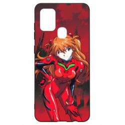 Чехол для Samsung A21s Evangelion Asuka - PrintSalon