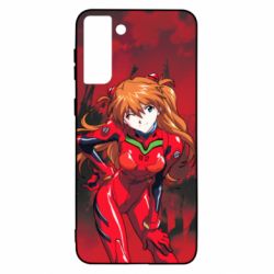 Чехол для Samsung S21 Ultra Evangelion Asuka - PrintSalon