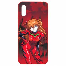 Чехол для Xiaomi Redmi 9a Evangelion Asuka - PrintSalon