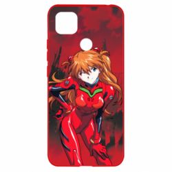 Чехол для Xiaomi Redmi 9c Evangelion Asuka - PrintSalon