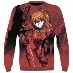 3D свитшот Evangelion Asuka - PrintSalon
