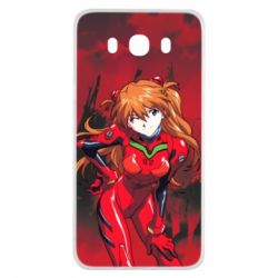 Чехол для Samsung J7 2016 Evangelion Asuka - PrintSalon