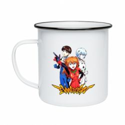 Кружка емальована Evangelion Heroes - PrintSalon