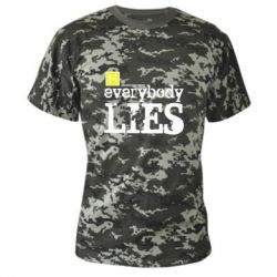 Камуфляжна футболка Everybody LIES House - PrintSalon