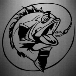 Наклейка Evil fish