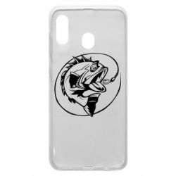 Чехол для Samsung A20 Evil fish - PrintSalon