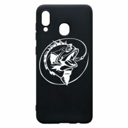 Чехол для Samsung A30 Evil fish - PrintSalon