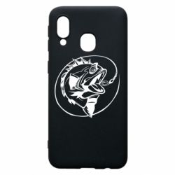 Чехол для Samsung A40 Evil fish - PrintSalon