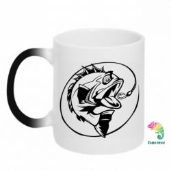 Чашка-хамелеон Evil fish - PrintSalon