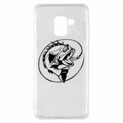 Чехол для Samsung A8 2018 Evil fish - PrintSalon