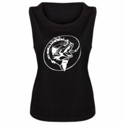 Женская майка Evil fish - PrintSalon