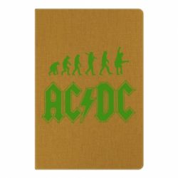 Блокнот с принто Эволюция AC/DC - PrintSalon