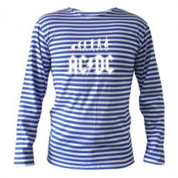 Тельняшка с длинным рукавом Эволюция AC/DC - PrintSalon