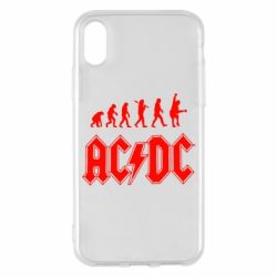 Чехол для iPhone X/Xs Эволюция AC/DC - PrintSalon