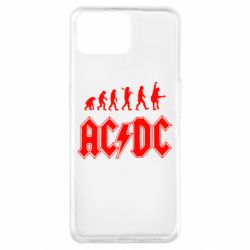 Чехол для Oppo A73 Эволюция AC\DC - PrintSalon