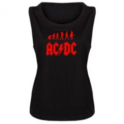 Женская майка Эволюция AC/DC - PrintSalon