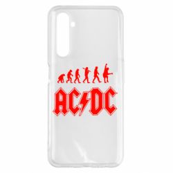 Чехол для Realme 6 Pro Эволюция AC\DC - PrintSalon