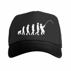 Кепка-тракер Эволюция рыбака - PrintSalon