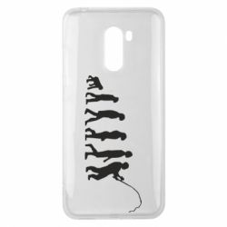 Чехол для Xiaomi Pocophone F1 Эволюция рыбака - PrintSalon