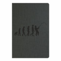 Блокнот с принто Эволюция рыбака