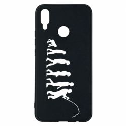 Чехол для Huawei P Smart Plus 2018 Эволюция рыбака - PrintSalon