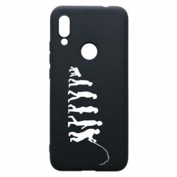 Чехол для Xiaomi Redmi 7 Эволюция рыбака - PrintSalon