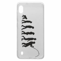 Чехол для Samsung A10 Эволюция рыбака - PrintSalon