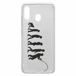 Чехол для Samsung A30 Эволюция рыбака - PrintSalon