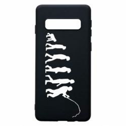 Чехол для Samsung S10 Эволюция рыбака - PrintSalon