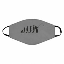 Маска многоразовая Эволюция рыбака - PrintSalon