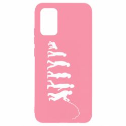 Чехол для Samsung A02s/M02s Эволюция рыбака - PrintSalon