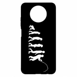 Чехол для Xiaomi Redmi Note 9 5G/Redmi Note 9T Эволюция рыбака - PrintSalon