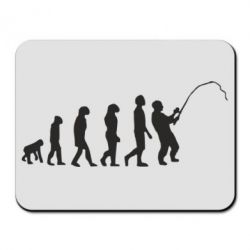 Коврик для мыши Эволюция рыбака - PrintSalon