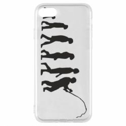 Чехол для iPhone 8 Эволюция рыбака - PrintSalon
