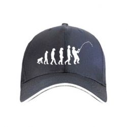 Кепка Эволюция рыбака - PrintSalon