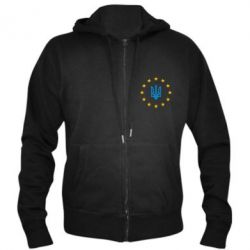 Мужское худи на молнии ЕвроУкраїна - PrintSalon