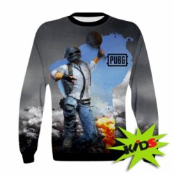 Дитячий 3D світшот Explosion and frying pan - PrintSalon