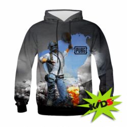 Дитяче 3D худі Explosion and frying pan - PrintSalon