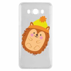 Чехол для Samsung J7 2016 Ежик в шапочке - PrintSalon
