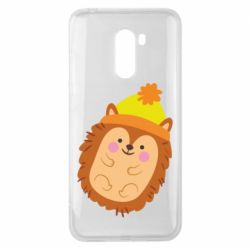 Чехол для Xiaomi Pocophone F1 Ежик в шапочке - PrintSalon