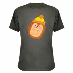 Камуфляжная футболка Ежик в шапочке - PrintSalon