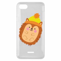 Чехол для Xiaomi Redmi 6A Ежик в шапочке - PrintSalon