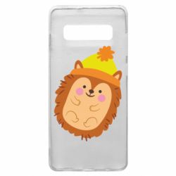 Чехол для Samsung S10+ Ежик в шапочке - PrintSalon