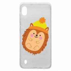 Чехол для Samsung A10 Ежик в шапочке - PrintSalon