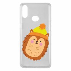 Чехол для Samsung A10s Ежик в шапочке - PrintSalon