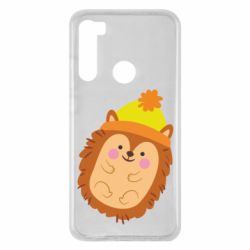 Чехол для Xiaomi Redmi Note 8 Ежик в шапочке - PrintSalon