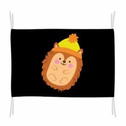 Флаг Ежик в шапочке - PrintSalon