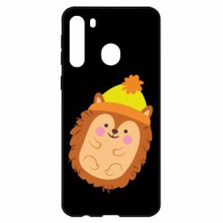 Чехол для Samsung A21 Ежик в шапочке