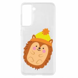 Чехол для Samsung S21 Ежик в шапочке - PrintSalon
